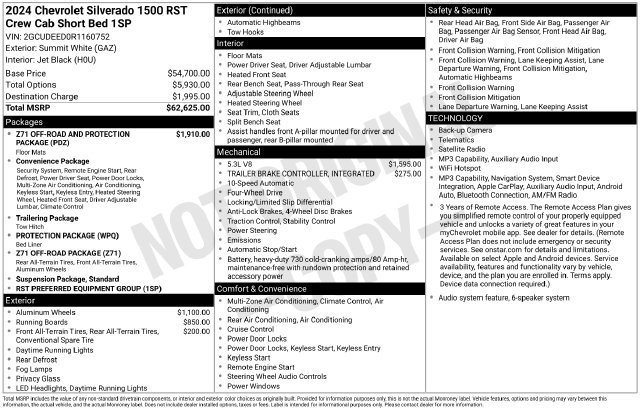 Used 2024 Chevrolet Silverado 1500 RST AWD/4WD image 26