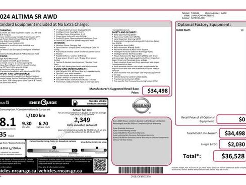 Used 2024 Nissan Altima 2.5 SR AWD/4WD image 7