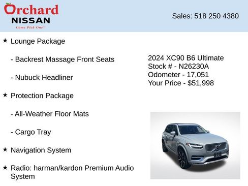 Used 2024 Volvo XC90 B6 Ultimate w/ Lounge Package AWD/4WD image 7