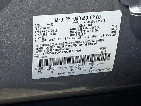 Used 2022 Ford Explorer ST w/ Equipment Group 401A AWD/4WD image 27