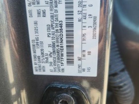 Certified 2022 Ford F150 Lariat w/ Equipment Group 502A High AWD/4WD image 7