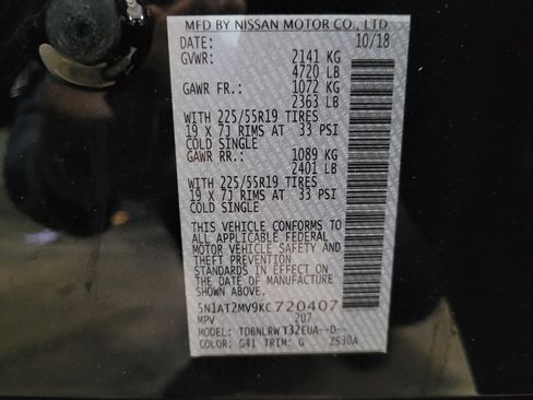 Used 2019 Nissan Rogue SL AWD/4WD image 33