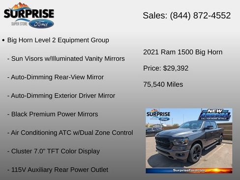 Used 2021 RAM 1500 Big Horn AWD/4WD image 12