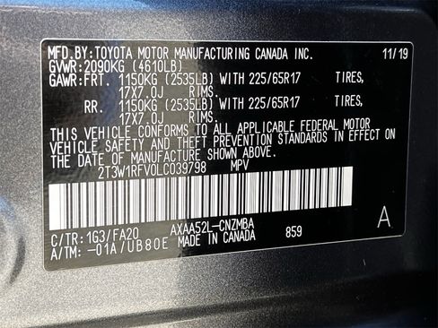 Used 2020 Toyota RAV4 XLE w/ Convenience Package image 32