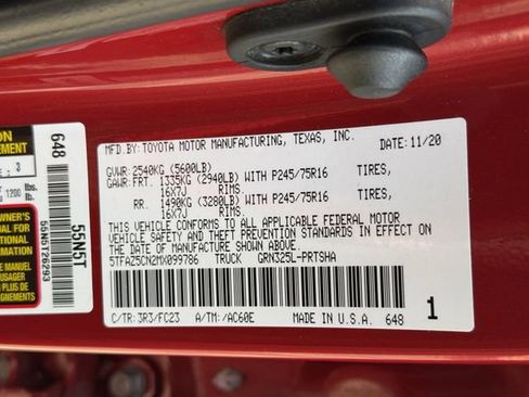 Used 2021 Toyota Tacoma SR5 RWD image 32