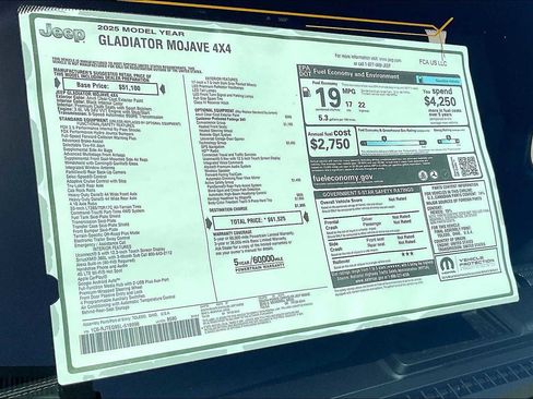 New 2025 Jeep Gladiator Mojave w/ Safety Group image 19