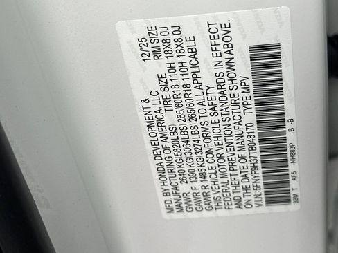 New 2026 Honda Passport RTL image 38