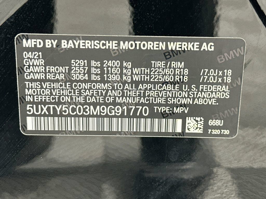 Used 2021 BMW X3 xDrive30i w/ Convenience Package AWD/4WD image 33