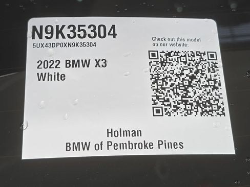 Used 2022 BMW X3 sDrive30i w/ Convenience Package RWD image 23