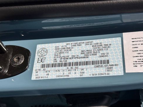Used 2023 Ford F150 Lariat w/ Equipment Group 502A High AWD/4WD image 22