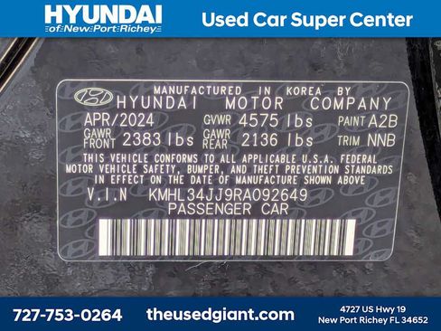 Certified 2024 Hyundai Sonata SEL FWD image 38