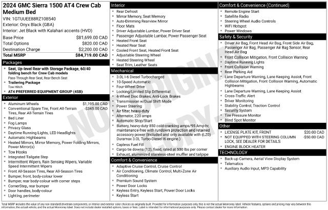 Used 2024 GMC Sierra 1500 AT4 AWD/4WD image 41