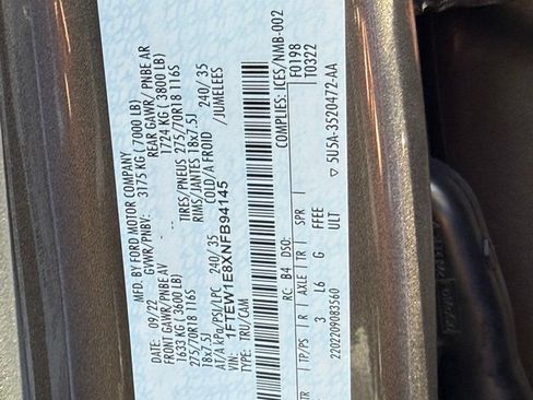 Used 2022 Ford F150 Tremor w/ Equipment Group 401A Mid AWD/4WD image 49