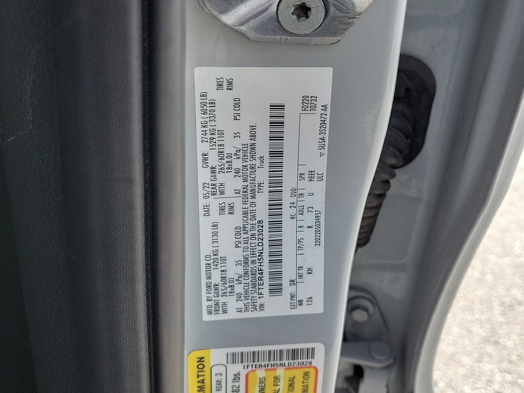 Used 2022 Ford Ranger Lariat w/ Equipment Group 501A High AWD/4WD image 28