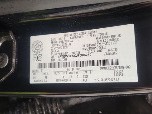 Used 2018 Ford F150 XLT w/ Equipment Group 302A Luxury AWD/4WD image 17