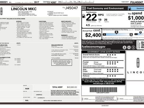 Used 2015 Lincoln MKC Reserve w/ Equipment Group 102A Reserve image 10