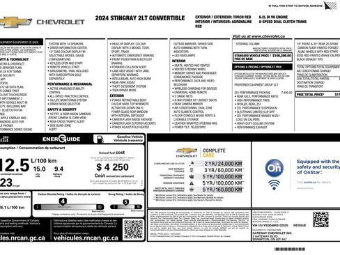 Used 2024 Chevrolet Corvette Stingray Preferred Conv w/ Z51 Performance Package image 2