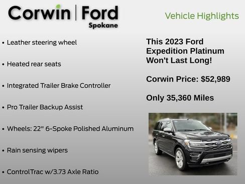 Used 2023 Ford Expedition Platinum AWD/4WD image 19