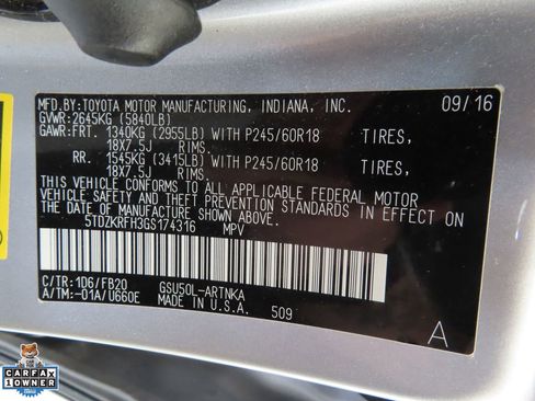 Used 2016 Toyota Highlander LE FWD image 27