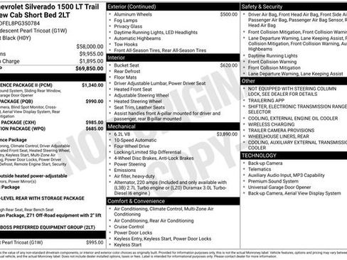 Used 2023 Chevrolet Silverado 1500 LT Trail Boss w/ Convenience Package II AWD/4WD image 6