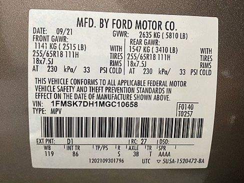Used 2021 Ford Explorer XLT w/ Class III Trailer Tow Package image 10