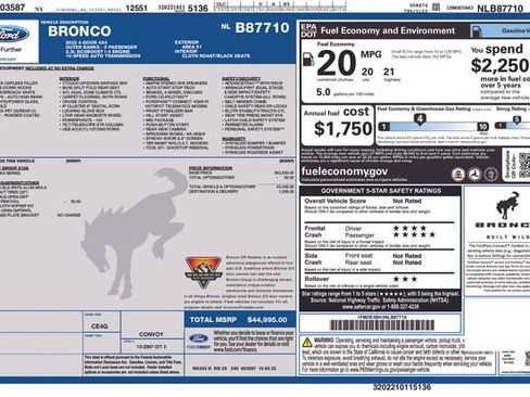 Certified 2022 Ford Bronco Outer Banks image 3