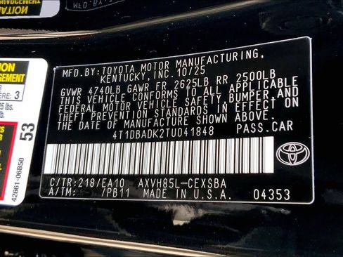 New 2026 Toyota Camry XLE image 22