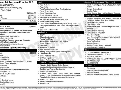 Used 2023 Chevrolet Traverse Premier w/ Redline Edition FWD image 4