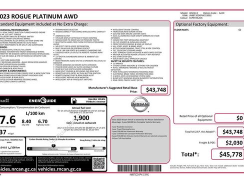 Used 2023 Nissan Rogue Platinum AWD/4WD image 13