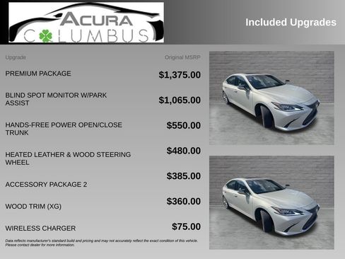 Used 2021 Lexus ES 350 w/ Premium Package FWD image 3