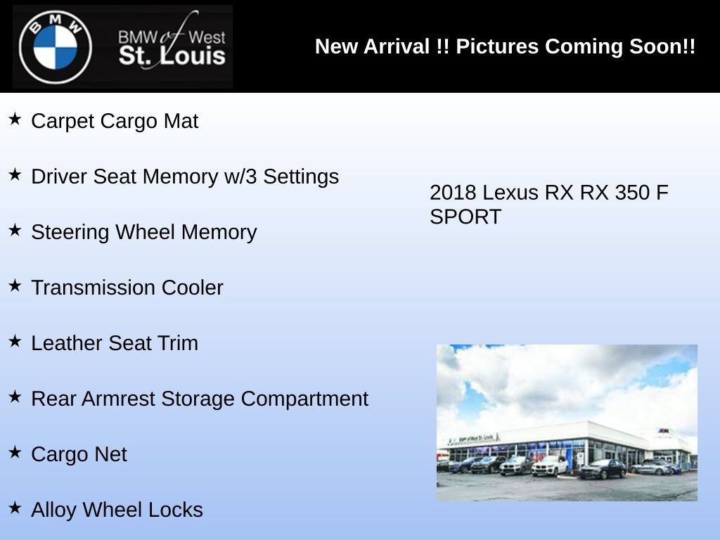 Used 2018 Lexus RX 350 AWD w/ Premium Package image 4