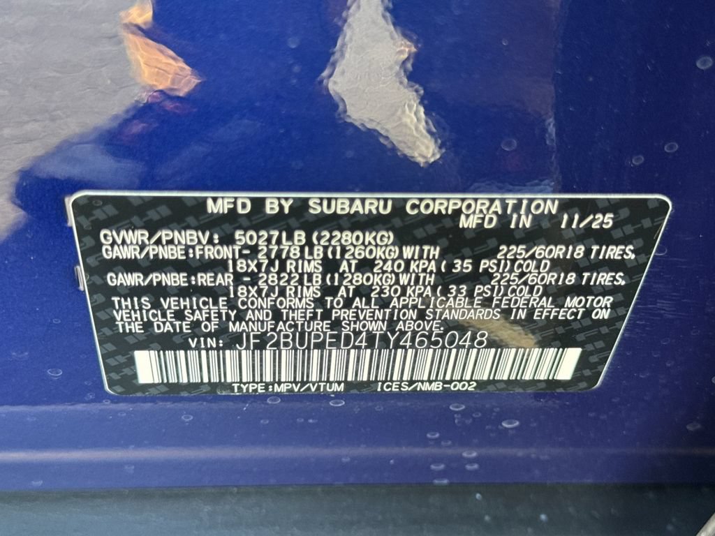 New 2026 Subaru Outback Touring AWD/4WD image 35