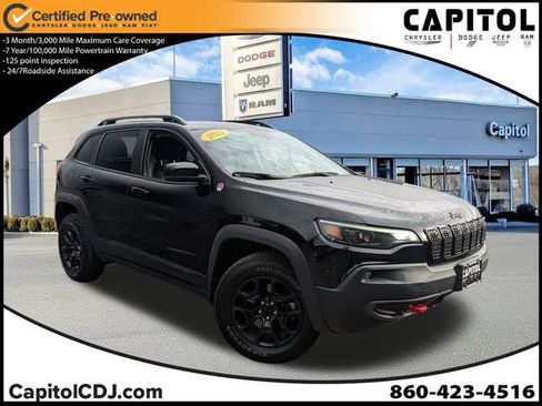 Certified 2022 Jeep Cherokee Trailhawk w/ Sound & Nav Group image 1