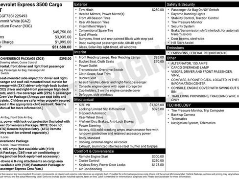 New 2025 Chevrolet Express 3500 w/ Driver Convenience Package image 26