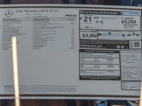 New 2026 Mercedes-Benz AMG GT 53 image 37