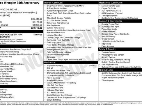 Used 2017 Jeep Wrangler 75th Anniversary image 15