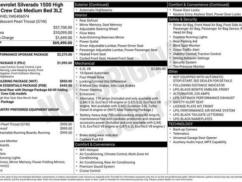 Used 2021 Chevrolet Silverado 1500 High Country image 38