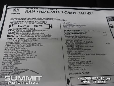 New 2026 RAM 1500 Limited AWD/4WD image 49