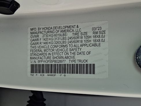 Used 2023 Honda Ridgeline RTL image 26