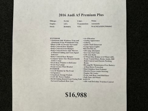 Used 2016 Audi A5 2.0T Premium Plus image 34