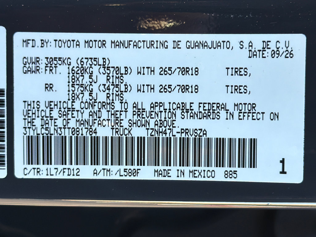 New 2026 Toyota Tacoma TRD Off-Road AWD/4WD image 37