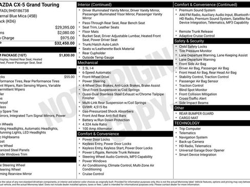 Used 2017 MAZDA CX-5 Grand Touring w/ Premium Package image 6