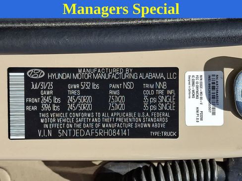 Used 2024 Hyundai Santa Cruz Limited AWD/4WD image 26