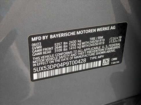 Used 2023 BMW X3 xDrive30i w/ Convenience Package AWD/4WD image 15