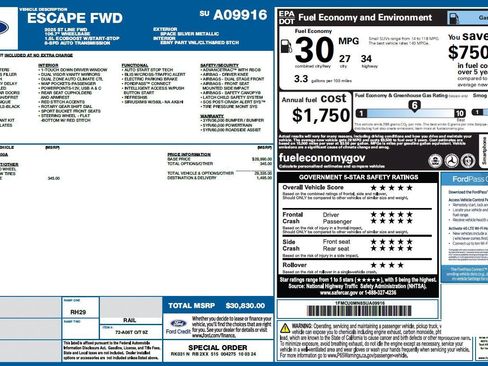 Used 2025 Ford Escape ST-Line FWD image 3