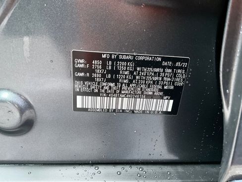 Certified 2022 Subaru Outback Limited image 38