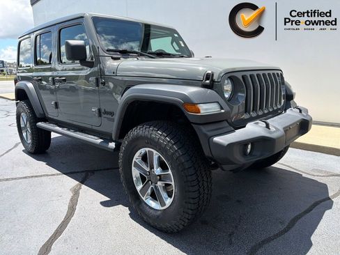 Certified 2021 Jeep Wrangler Unlimited Sport w/ Sun And Sound Package AWD/4WD image 2