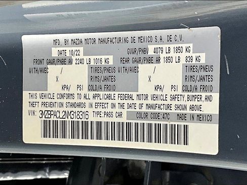 Used 2022 MAZDA MAZDA3 s FWD image 16