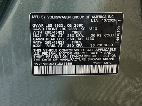 New 2026 Volkswagen Atlas SEL Premium R-Line image 34