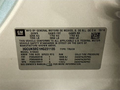 Used 2017 Chevrolet Silverado 1500 LTZ Z71 w/ LTZ Plus Package image 37